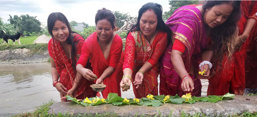 थारू महिलाहरुको जितिया पर्व आजदेखि सुरु