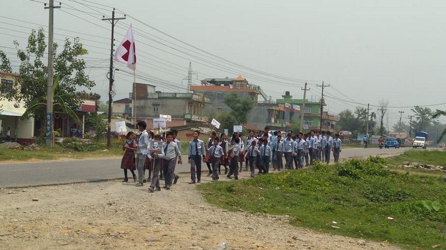 नेपाल नमुना माविले मनायाे विश्व रेडक्रस दिवश