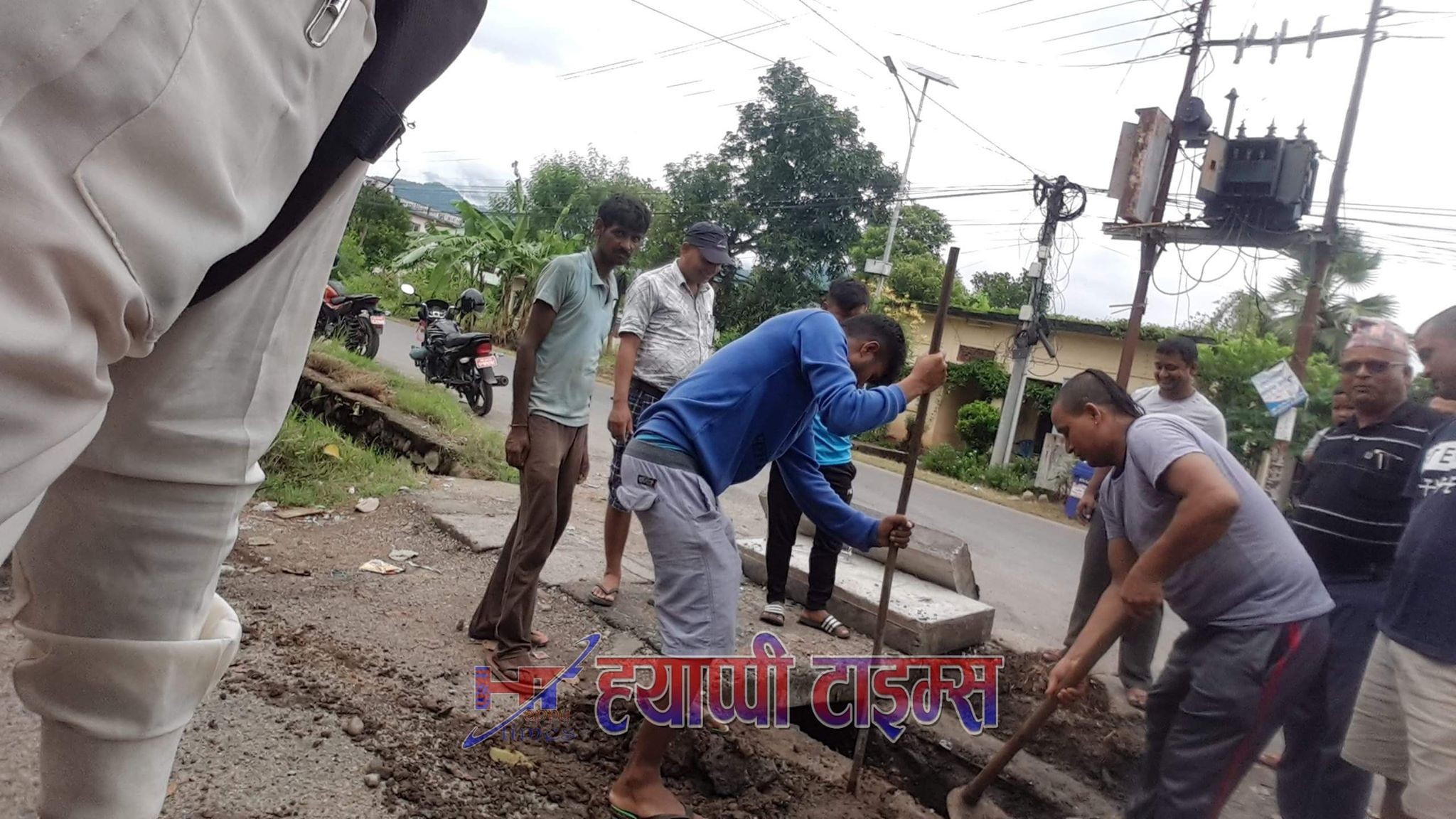 ह्याप्पीको समाचार प्रभाब : भाँचिएको कल्भर्ट पुनर्निर्माण