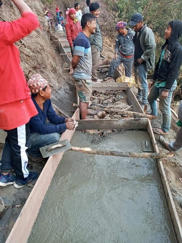 देवचुली डाँडाको पदमार्ग निर्माण हुँदै, माघ मसान्तमा सम्पन्न गर्ने लक्ष्य