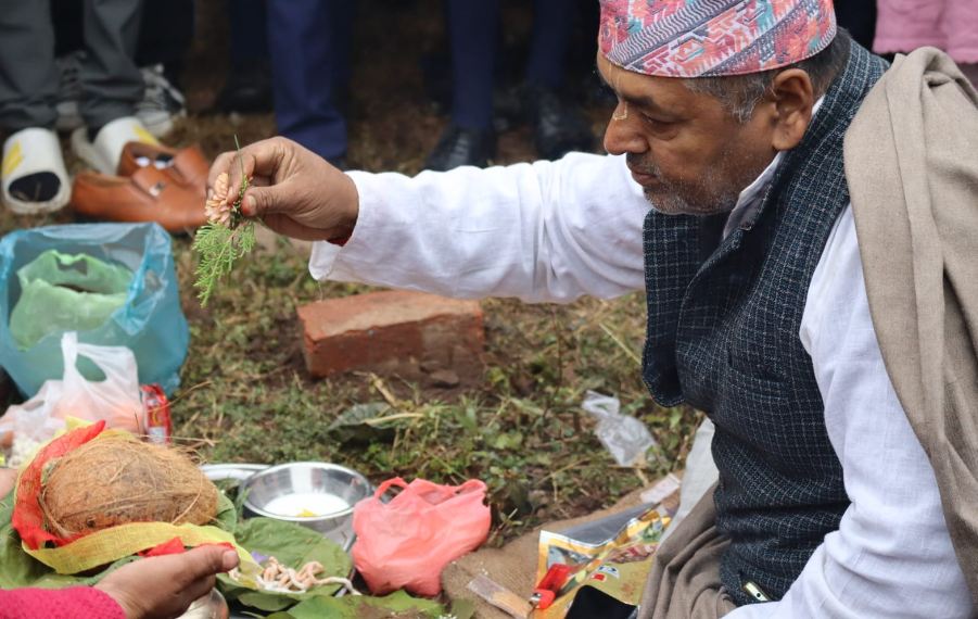 देवचुली ७ को भीमसेन माविमा डेढ करोडको छात्रावास भवन बन्दै 