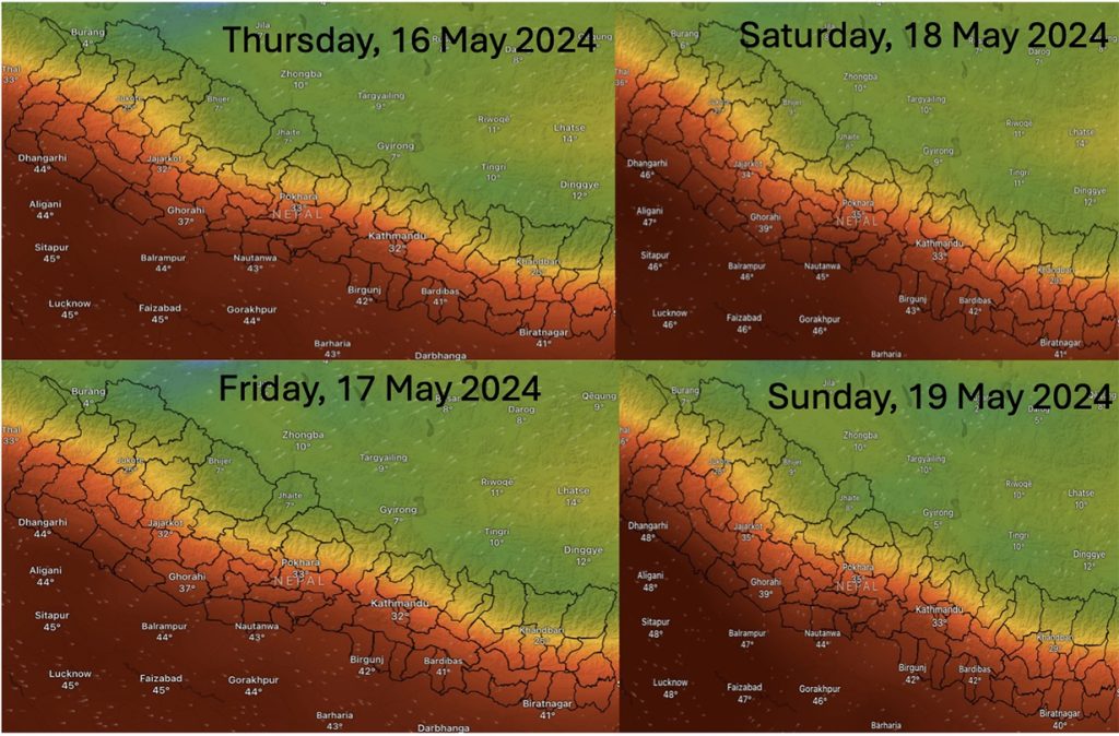 बढ्यो गर्मी, तराई मधेशमा लू चल्ने सम्भावना