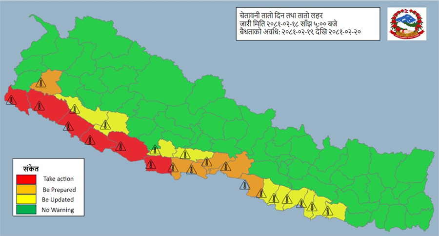 तराईमा तातो हावाको चेतावनी